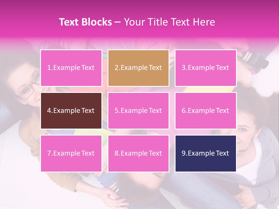 Woman Happiness Teens PowerPoint Template