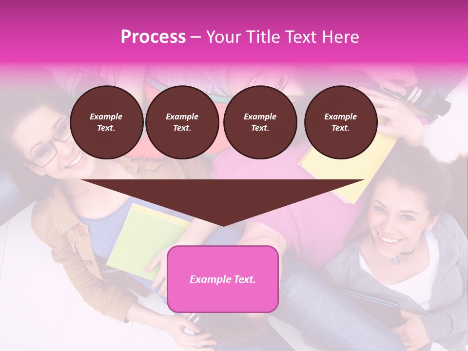 Woman Happiness Teens PowerPoint Template