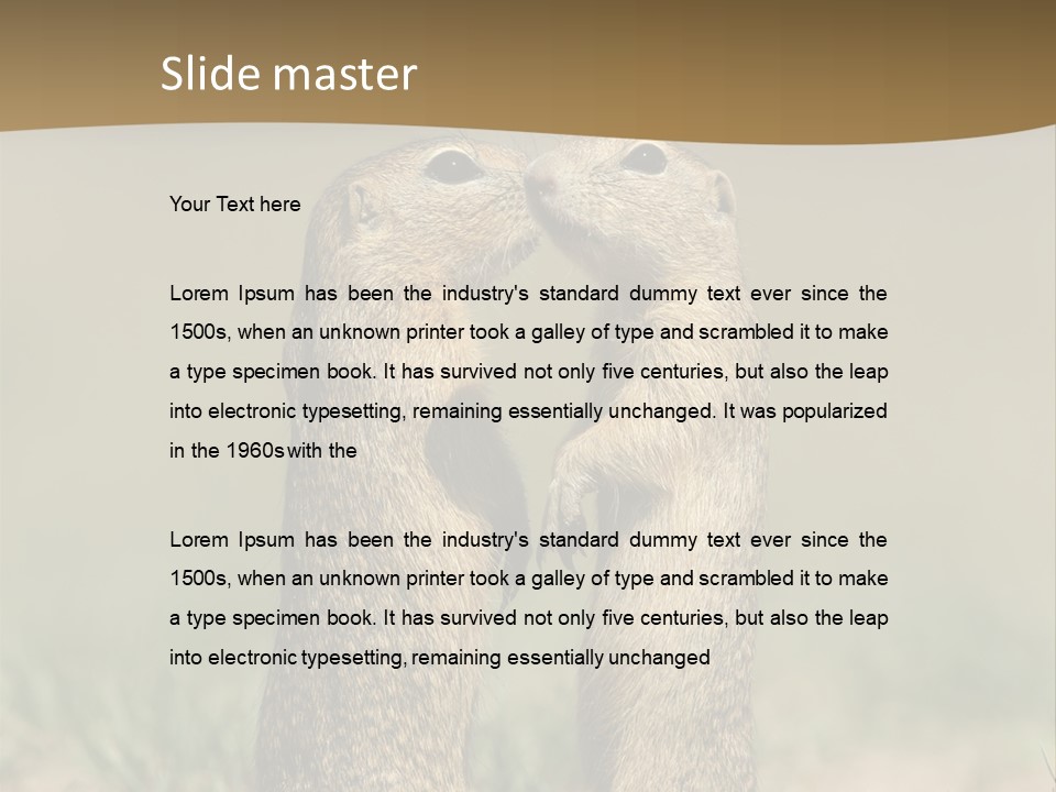 Stand Rodent Sweet PowerPoint Template