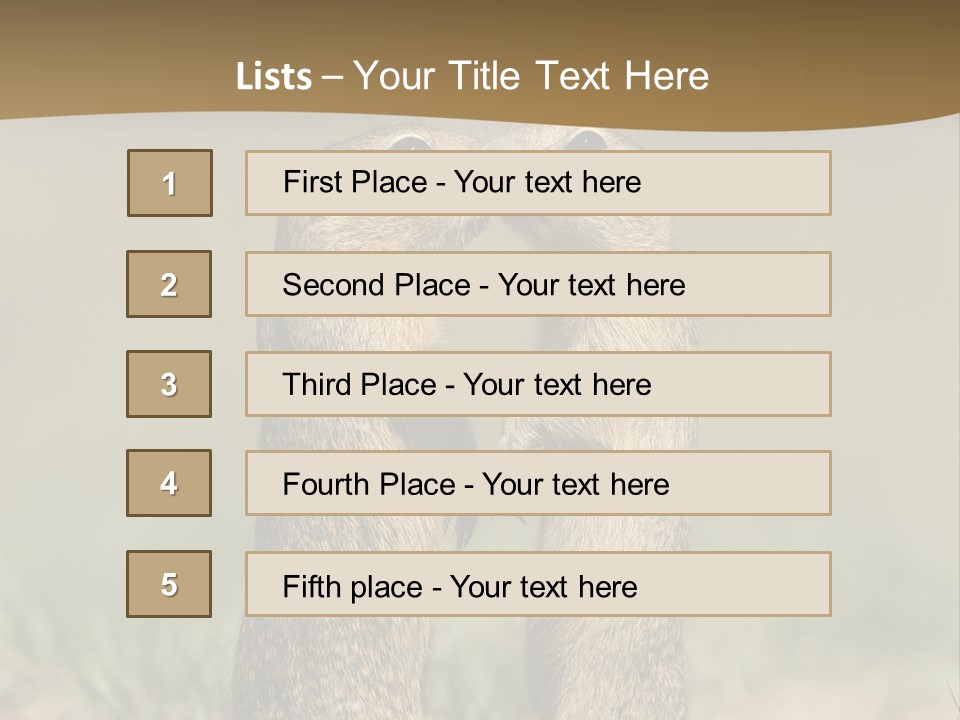 Stand Rodent Sweet PowerPoint Template