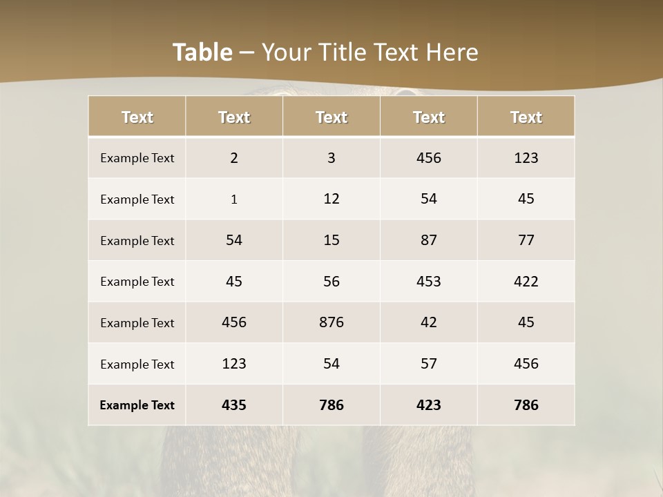 Stand Rodent Sweet PowerPoint Template