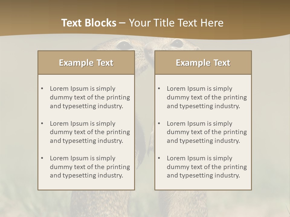 Stand Rodent Sweet PowerPoint Template