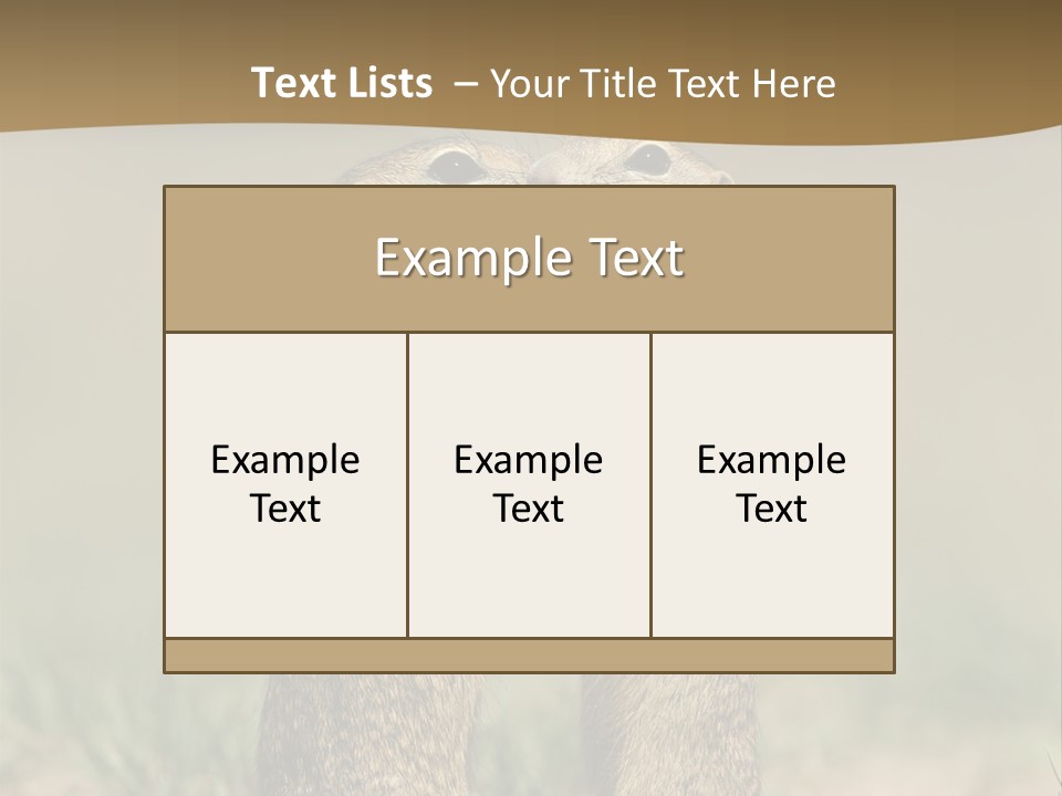 Stand Rodent Sweet PowerPoint Template