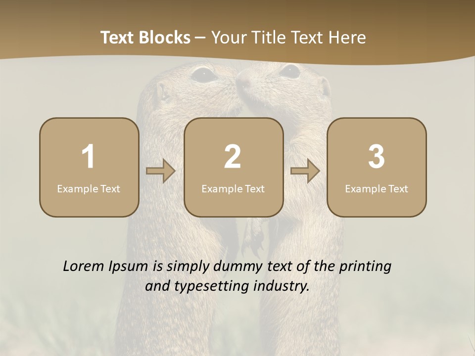 Stand Rodent Sweet PowerPoint Template