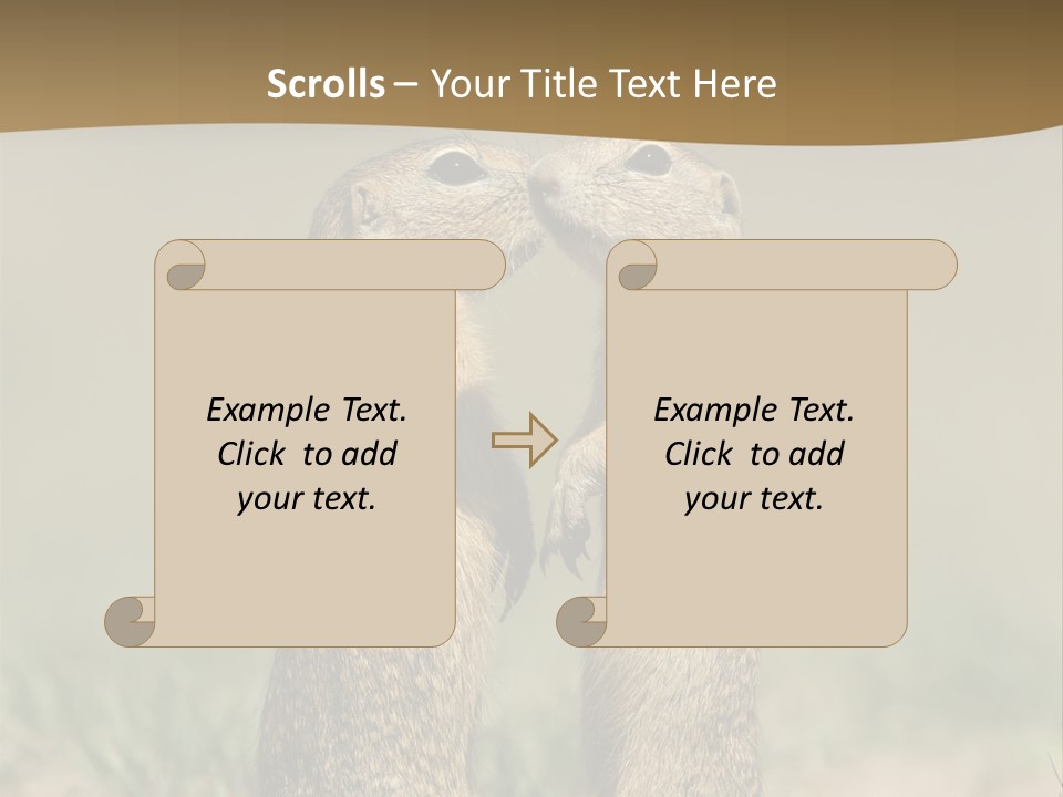 Stand Rodent Sweet PowerPoint Template