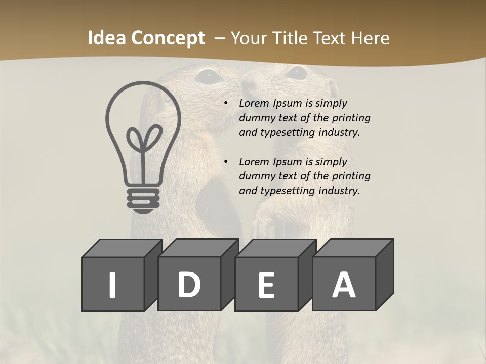 Stand Rodent Sweet PowerPoint Template