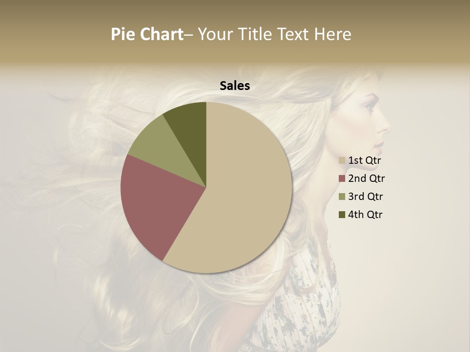 A Woman With Long Blonde Hair Is Shown In This Powerpoint Presentation PowerPoint Template
