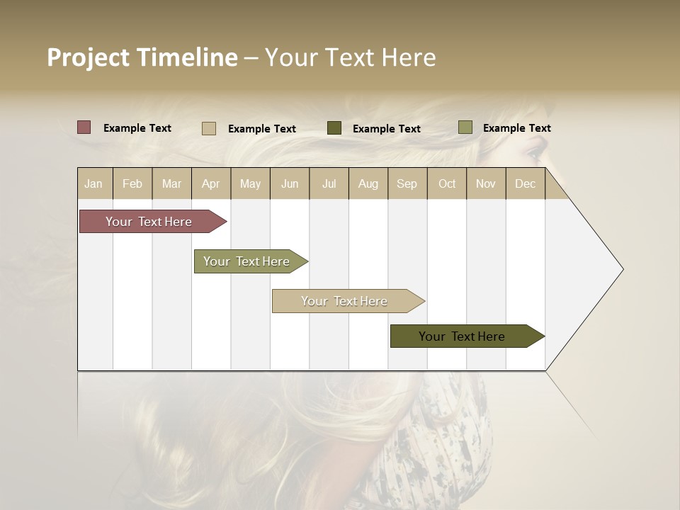 A Woman With Long Blonde Hair Is Shown In This Powerpoint Presentation PowerPoint Template