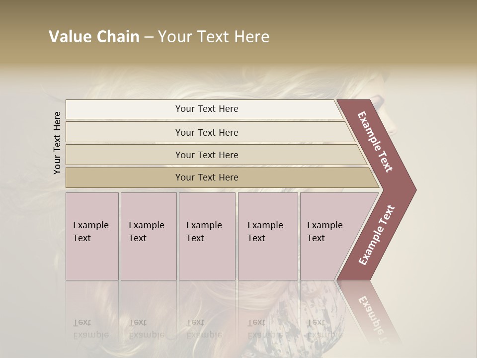 A Woman With Long Blonde Hair Is Shown In This Powerpoint Presentation PowerPoint Template