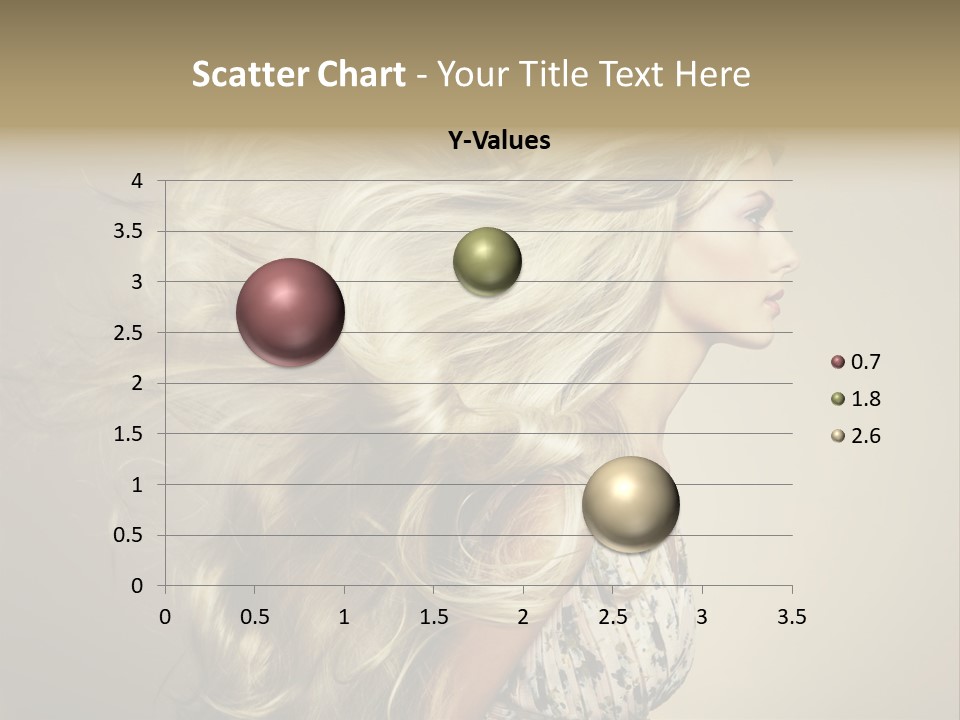 A Woman With Long Blonde Hair Is Shown In This Powerpoint Presentation PowerPoint Template