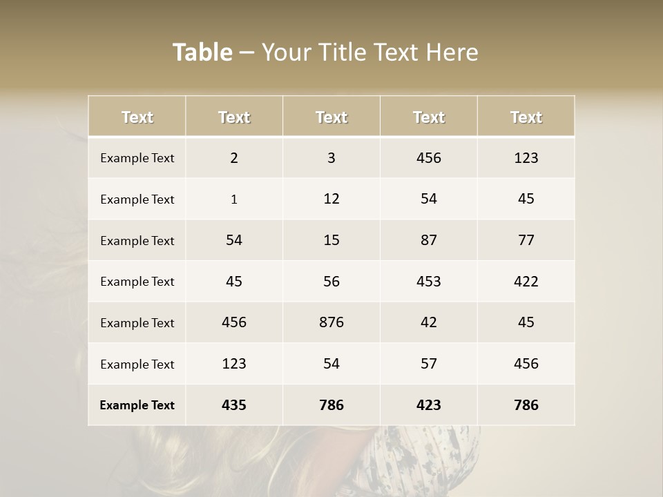 A Woman With Long Blonde Hair Is Shown In This Powerpoint Presentation PowerPoint Template