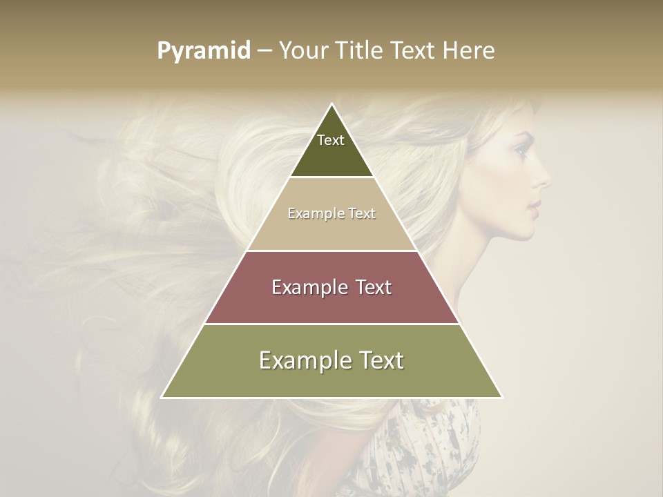 A Woman With Long Blonde Hair Is Shown In This Powerpoint Presentation PowerPoint Template