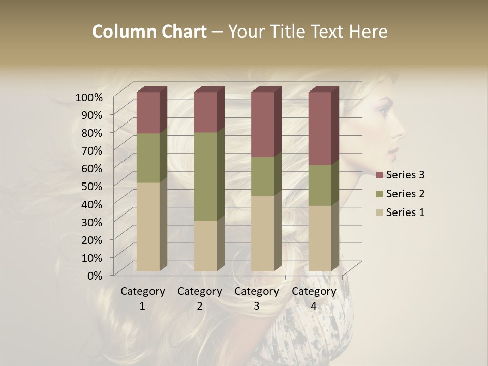 A Woman With Long Blonde Hair Is Shown In This Powerpoint Presentation PowerPoint Template
