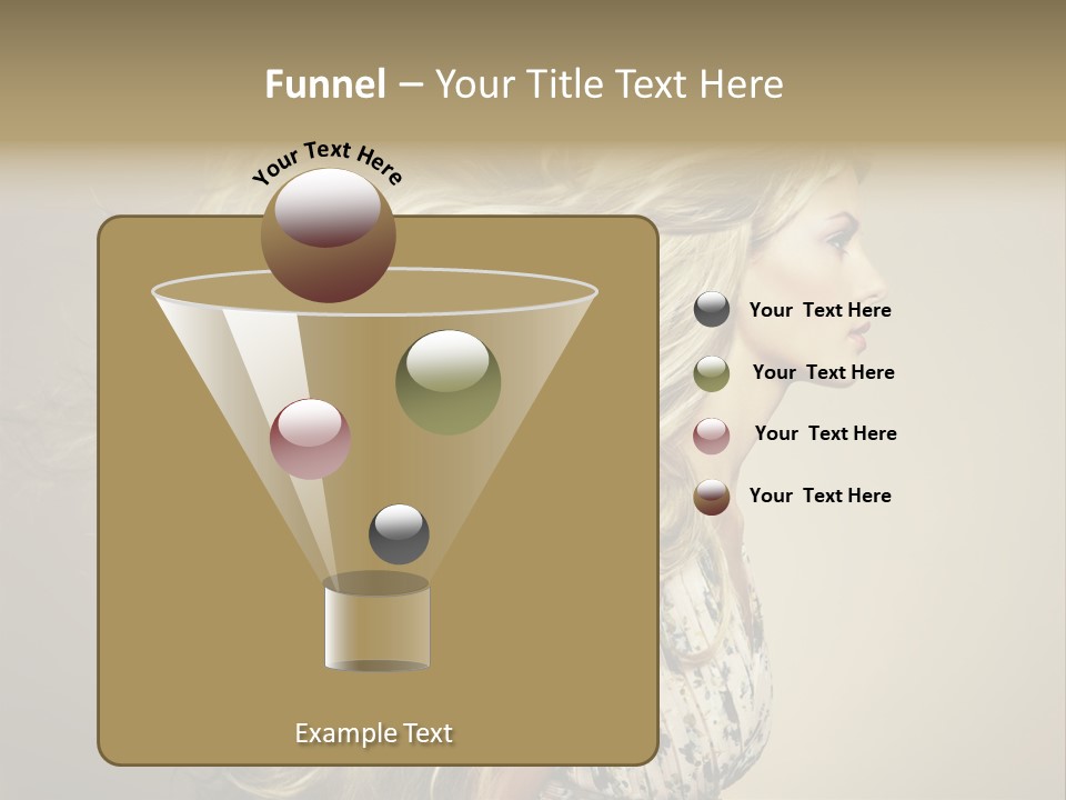 A Woman With Long Blonde Hair Is Shown In This Powerpoint Presentation PowerPoint Template