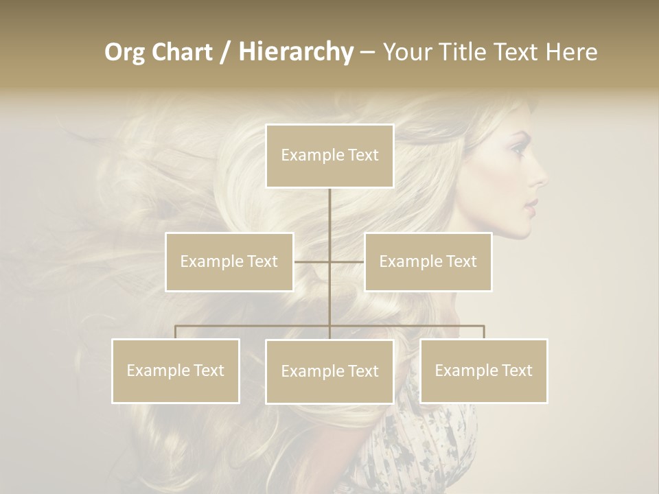 A Woman With Long Blonde Hair Is Shown In This Powerpoint Presentation PowerPoint Template