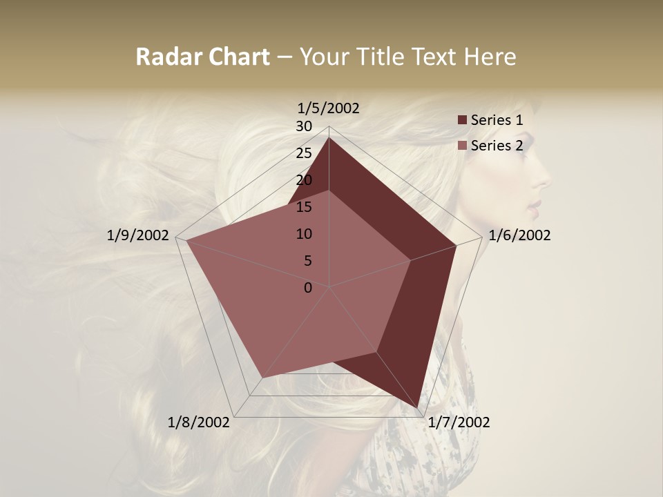 A Woman With Long Blonde Hair Is Shown In This Powerpoint Presentation PowerPoint Template