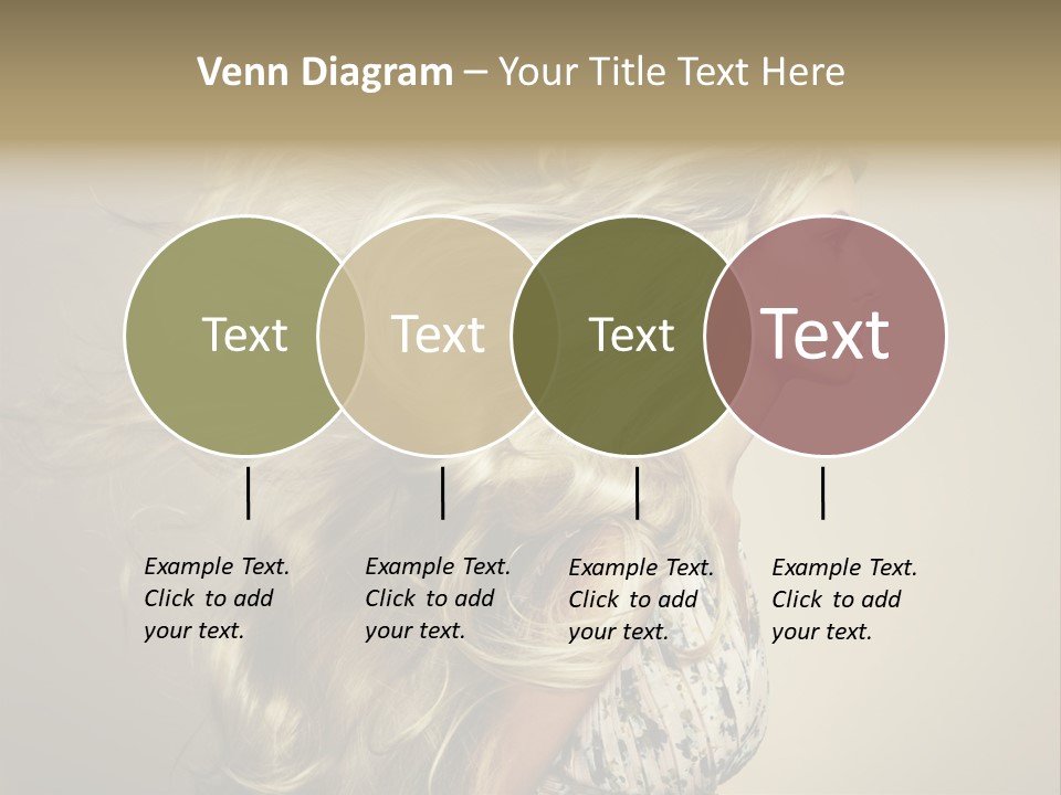 A Woman With Long Blonde Hair Is Shown In This Powerpoint Presentation PowerPoint Template