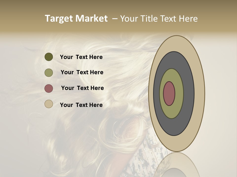 A Woman With Long Blonde Hair Is Shown In This Powerpoint Presentation PowerPoint Template