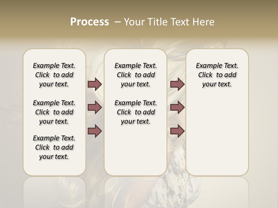 A Woman With Long Blonde Hair Is Shown In This Powerpoint Presentation PowerPoint Template