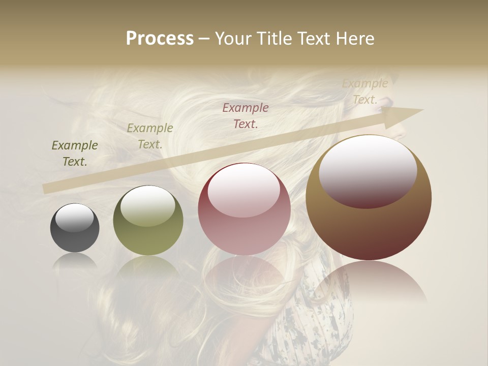 A Woman With Long Blonde Hair Is Shown In This Powerpoint Presentation PowerPoint Template