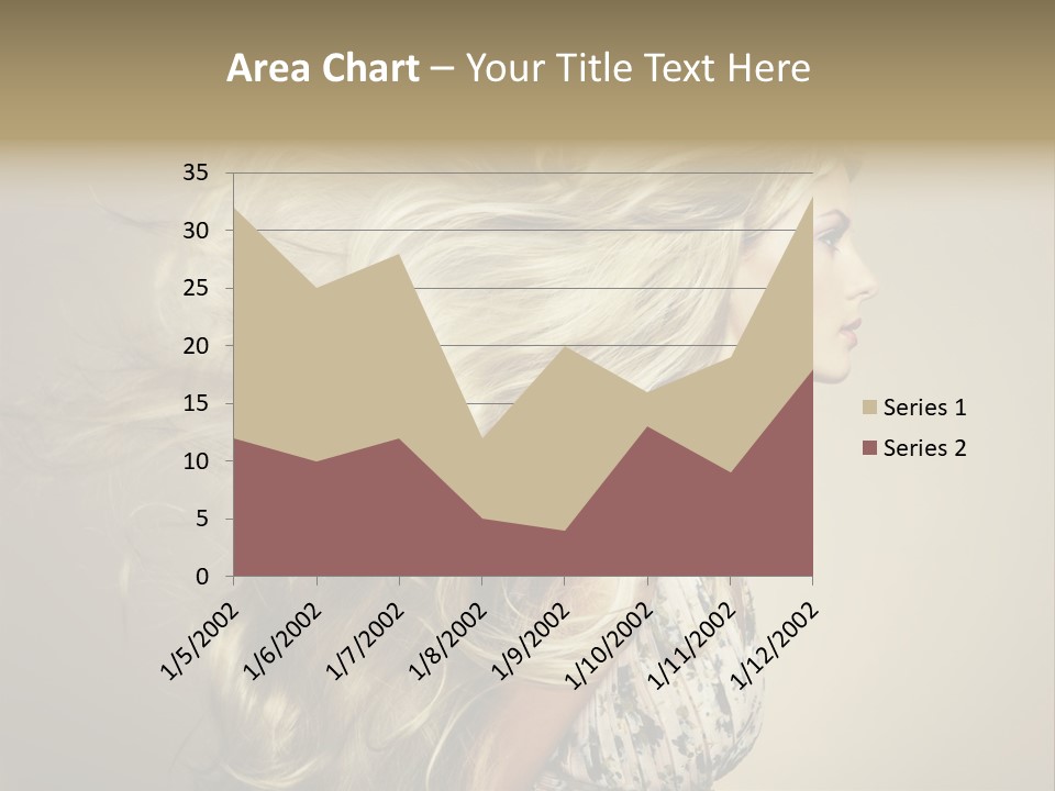 A Woman With Long Blonde Hair Is Shown In This Powerpoint Presentation PowerPoint Template