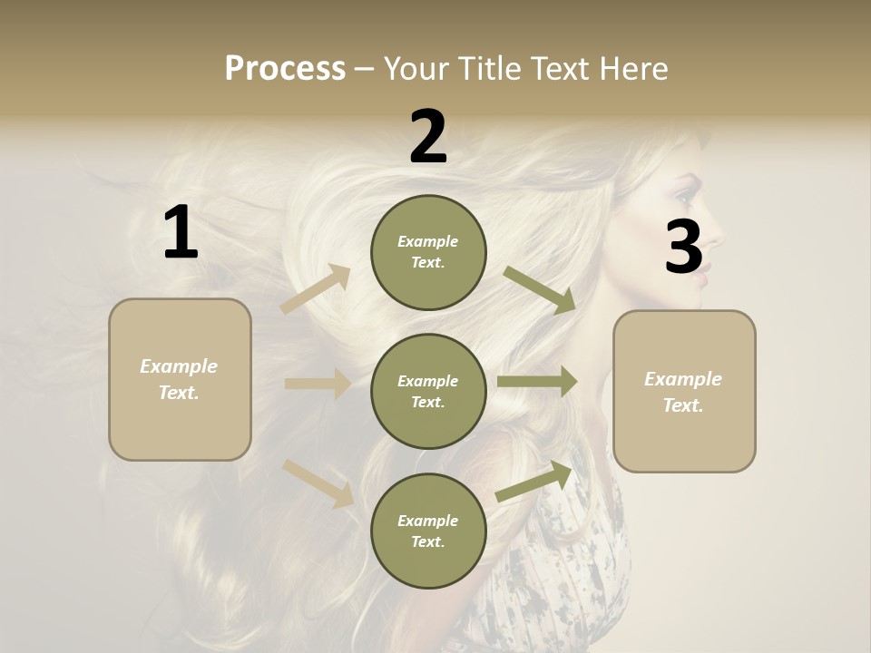 A Woman With Long Blonde Hair Is Shown In This Powerpoint Presentation PowerPoint Template
