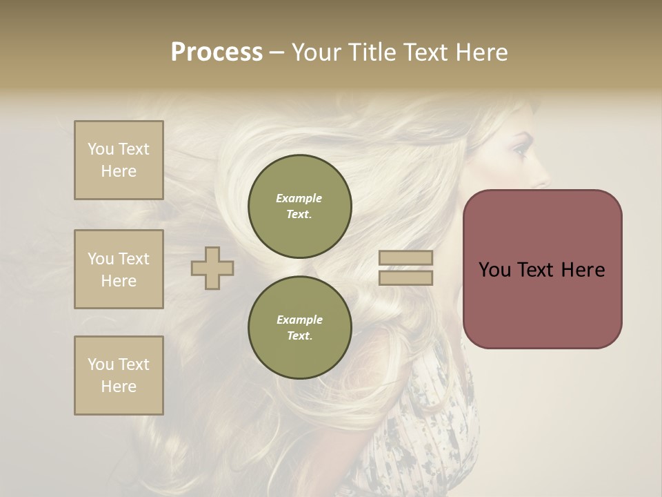 A Woman With Long Blonde Hair Is Shown In This Powerpoint Presentation PowerPoint Template