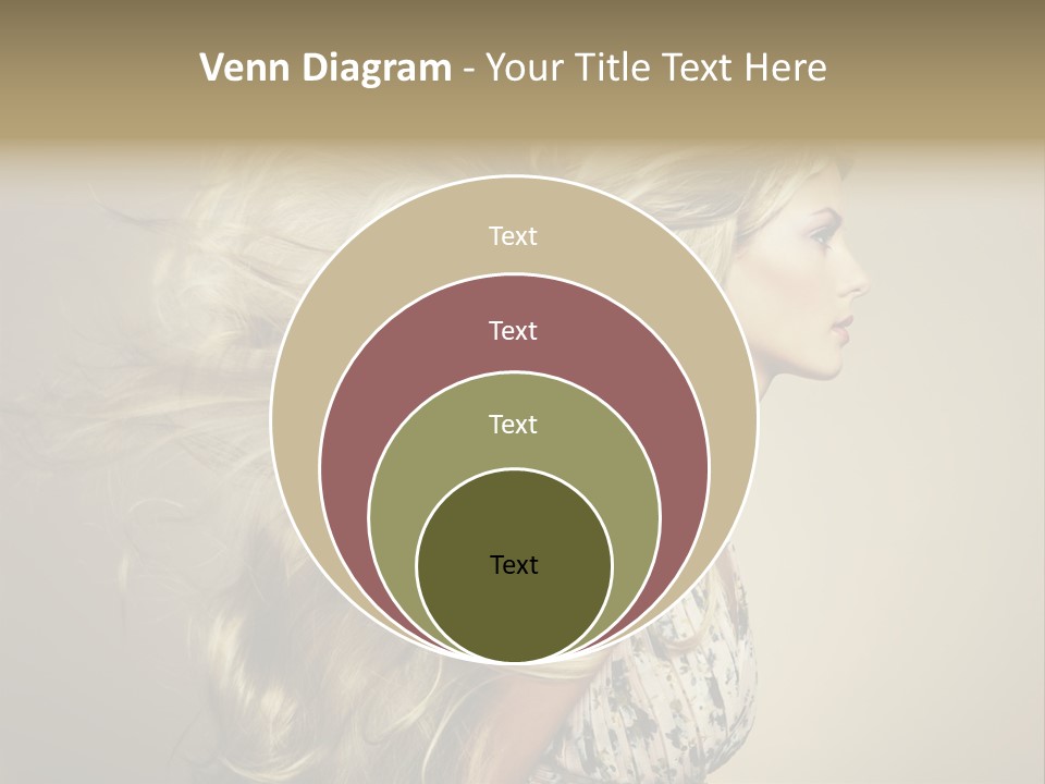 A Woman With Long Blonde Hair Is Shown In This Powerpoint Presentation PowerPoint Template