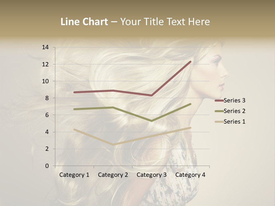 A Woman With Long Blonde Hair Is Shown In This Powerpoint Presentation PowerPoint Template