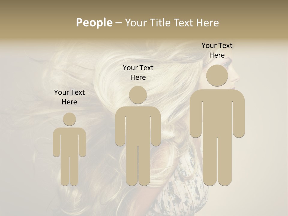 A Woman With Long Blonde Hair Is Shown In This Powerpoint Presentation PowerPoint Template
