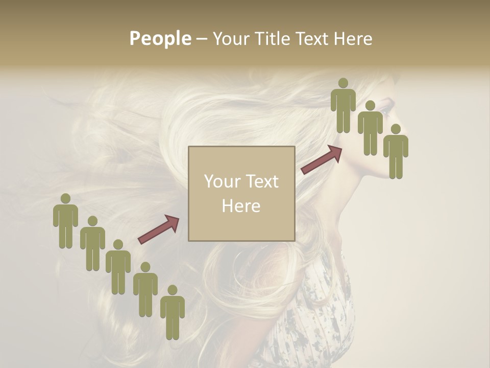 A Woman With Long Blonde Hair Is Shown In This Powerpoint Presentation PowerPoint Template
