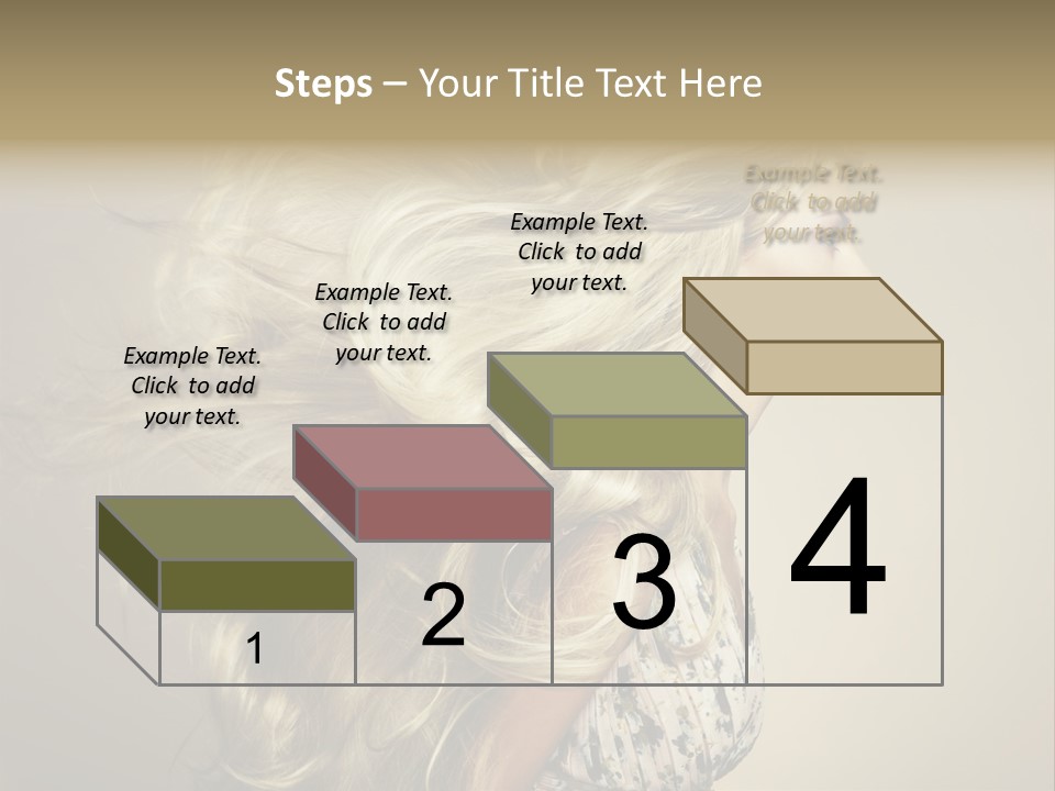 A Woman With Long Blonde Hair Is Shown In This Powerpoint Presentation PowerPoint Template