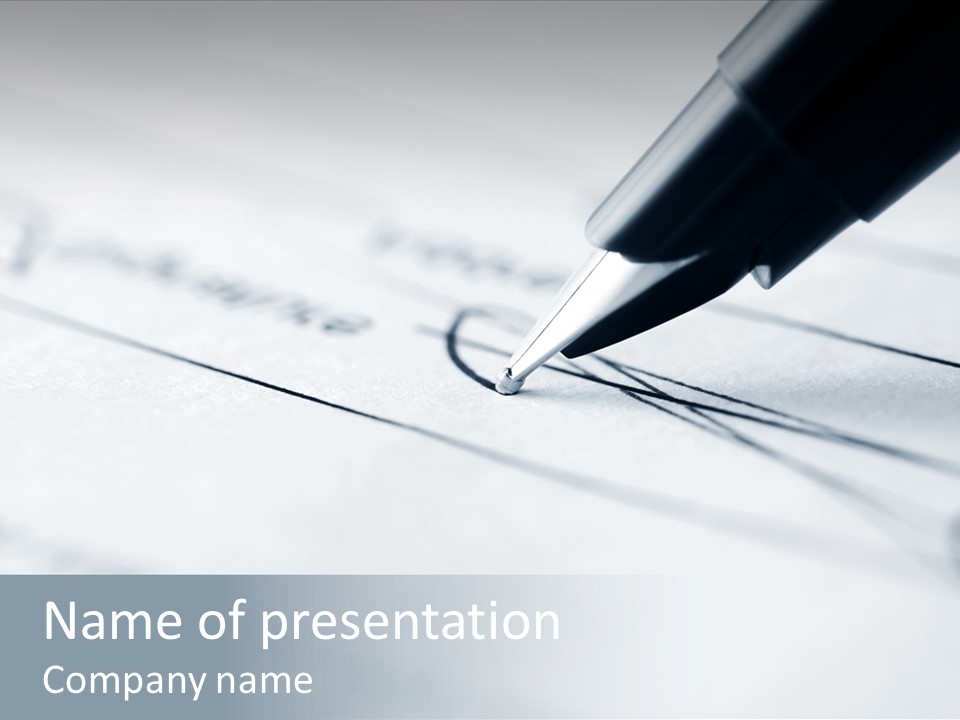 Agreement Abstract Financial PowerPoint Template