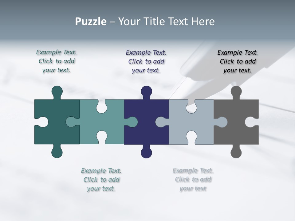 Agreement Abstract Financial PowerPoint Template