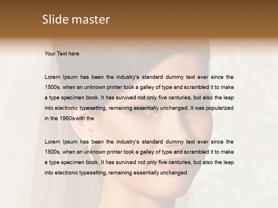 Glamour Girl Pretty PowerPoint Template