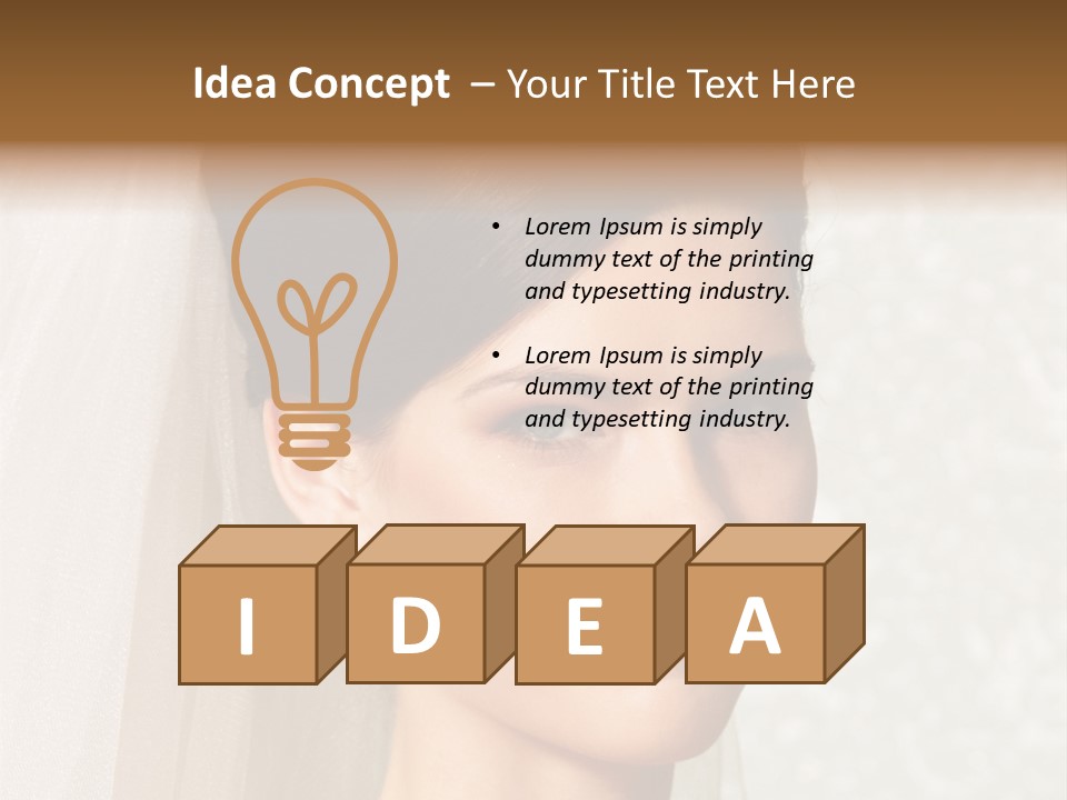 Glamour Girl Pretty PowerPoint Template