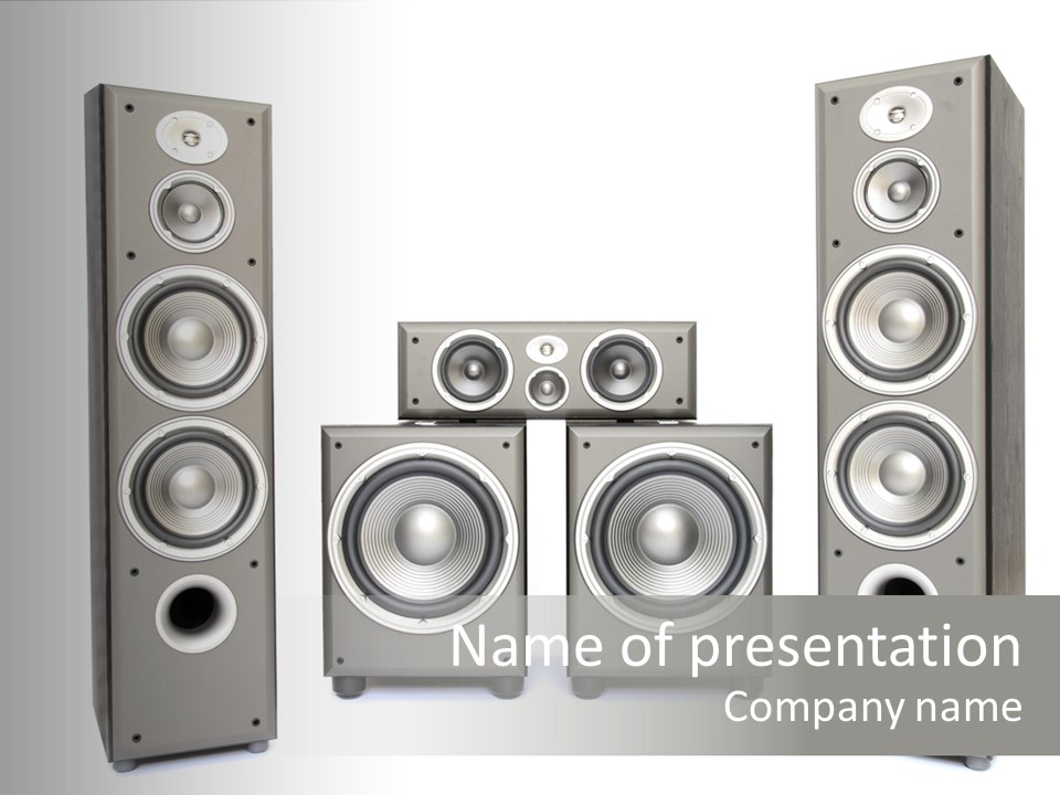 Equipment System Acoustic PowerPoint Template