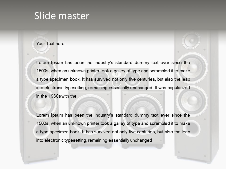 Equipment System Acoustic PowerPoint Template