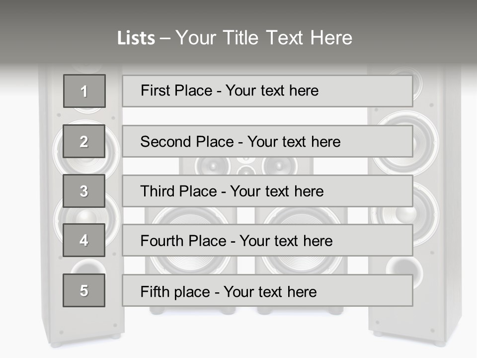 Equipment System Acoustic PowerPoint Template