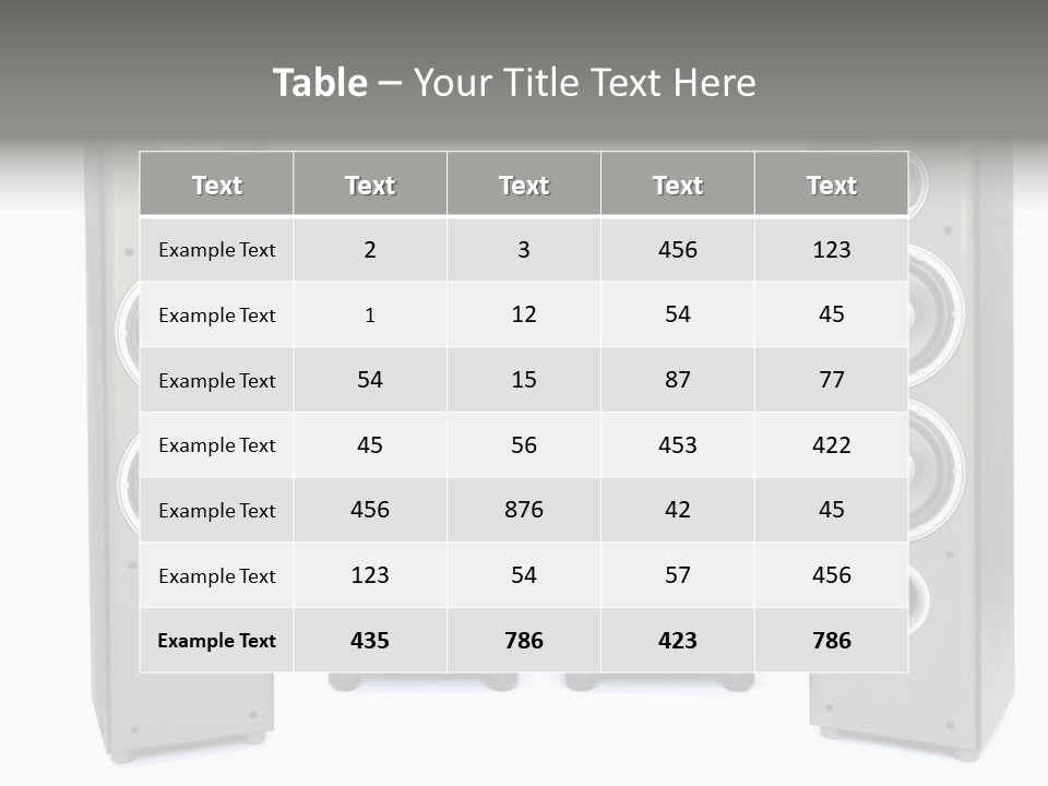 Equipment System Acoustic PowerPoint Template
