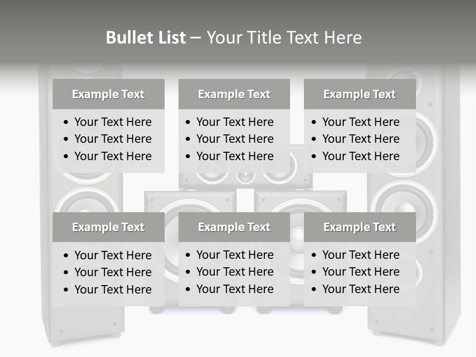 Equipment System Acoustic PowerPoint Template
