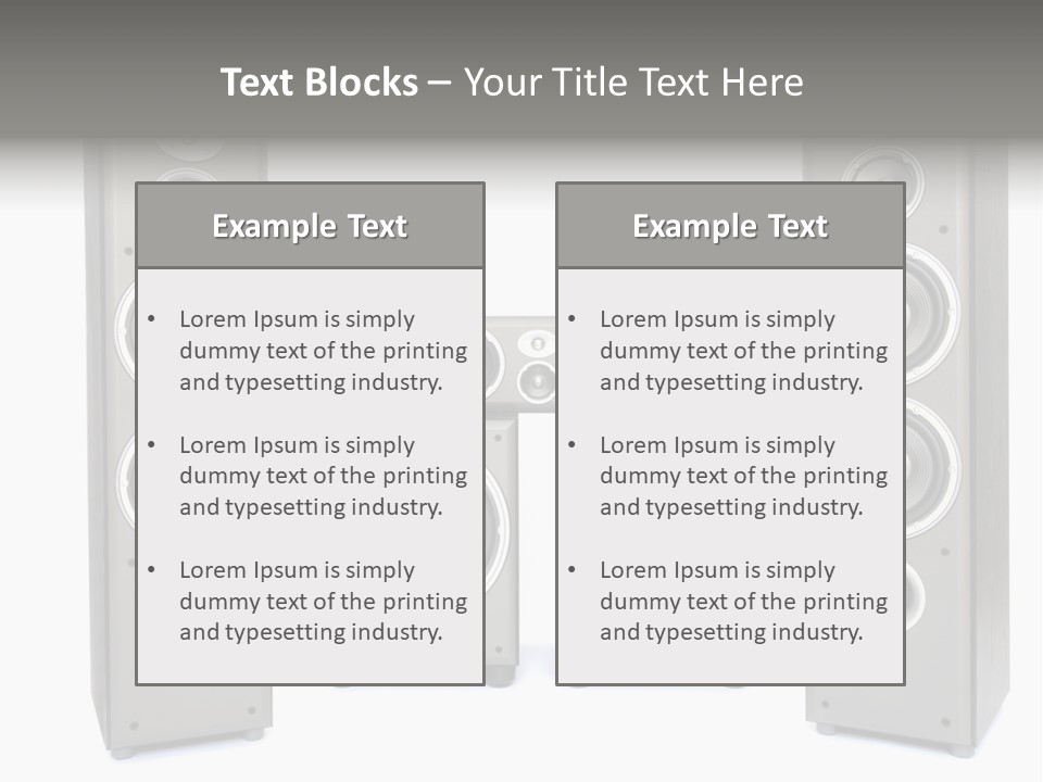Equipment System Acoustic PowerPoint Template