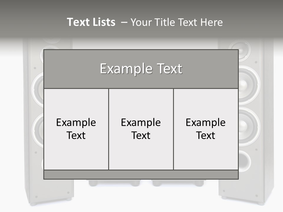 Equipment System Acoustic PowerPoint Template