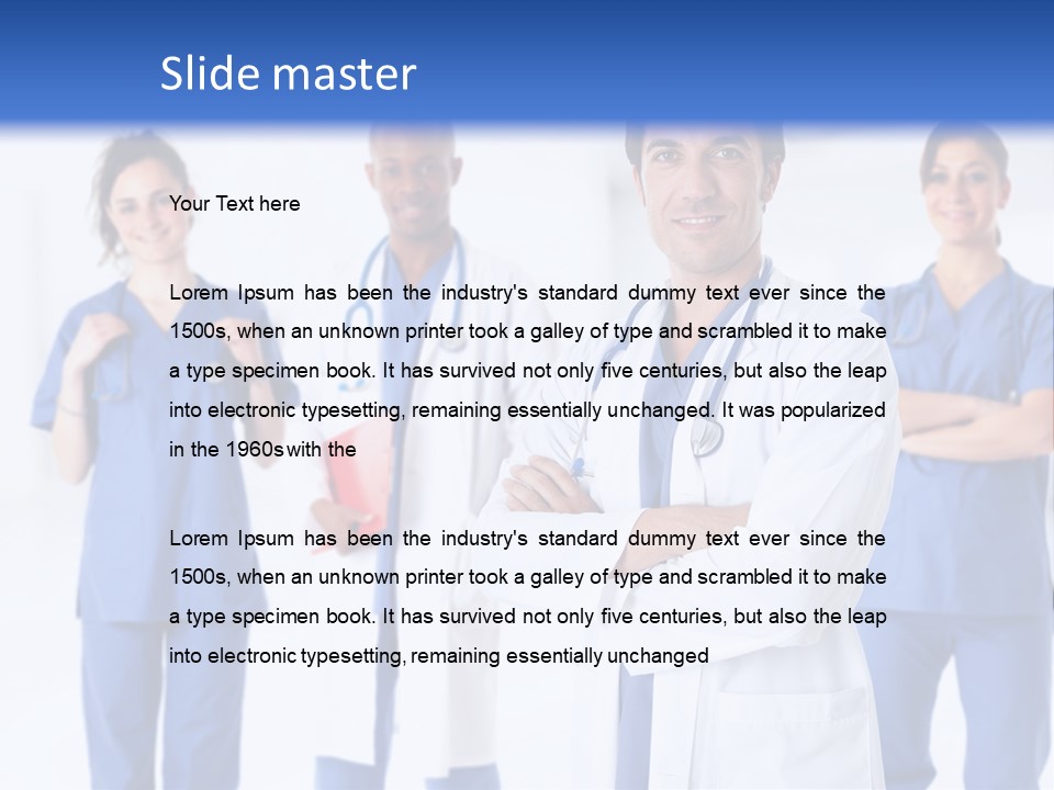 Physician People Health Care PowerPoint Template