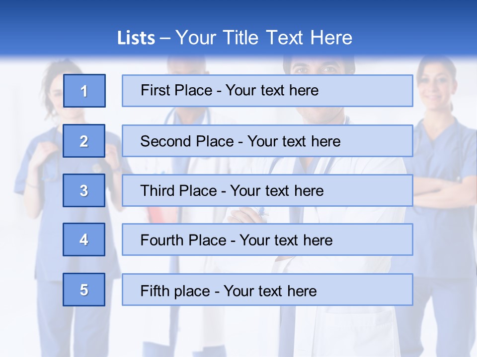 Physician People Health Care PowerPoint Template