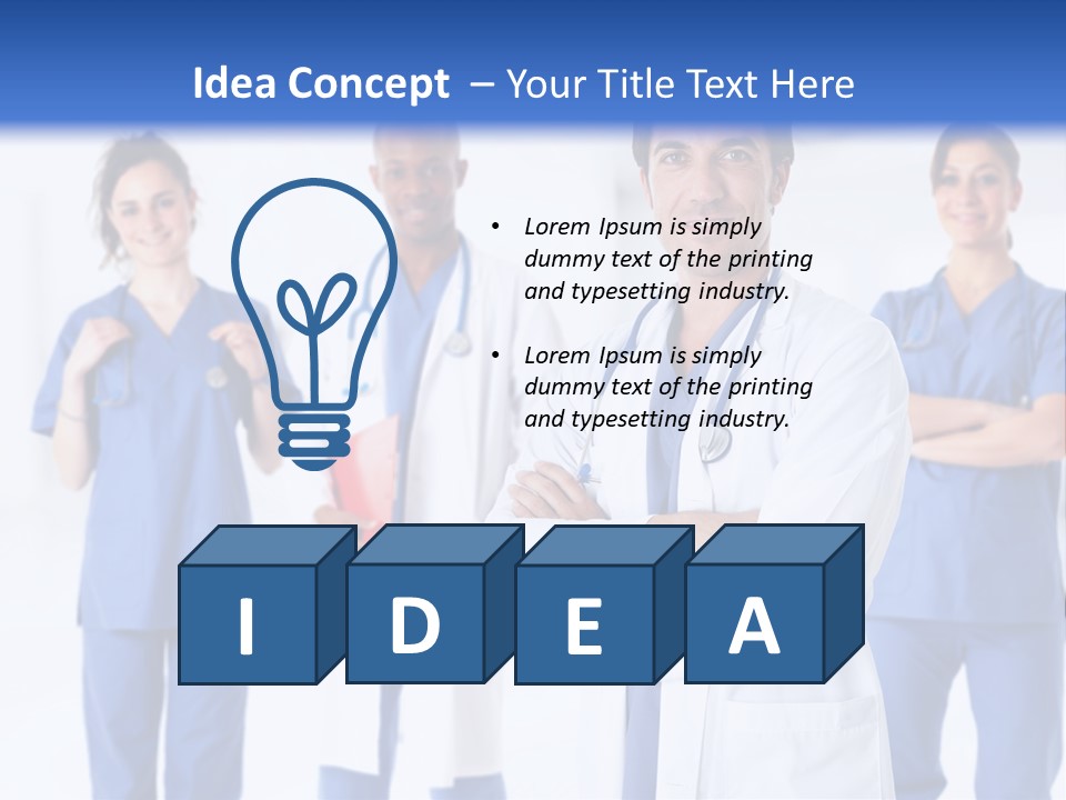 Physician People Health Care PowerPoint Template