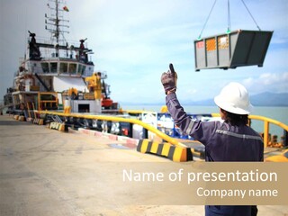 Hours Marine Scene PowerPoint Template