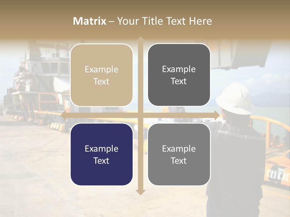 Hours Marine Scene PowerPoint Template