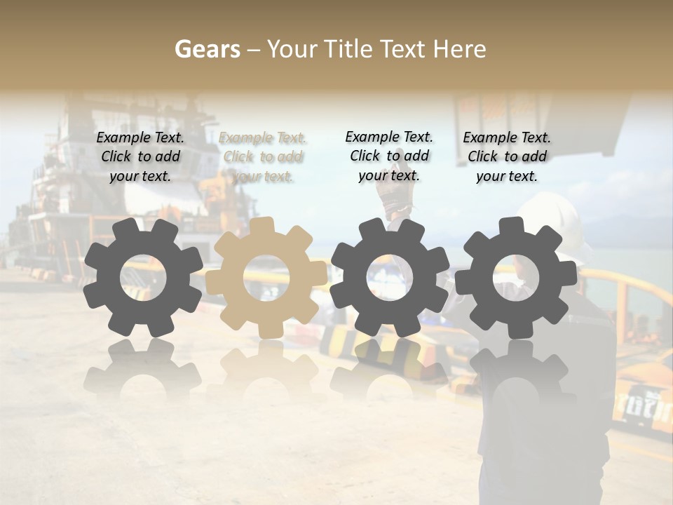 Hours Marine Scene PowerPoint Template