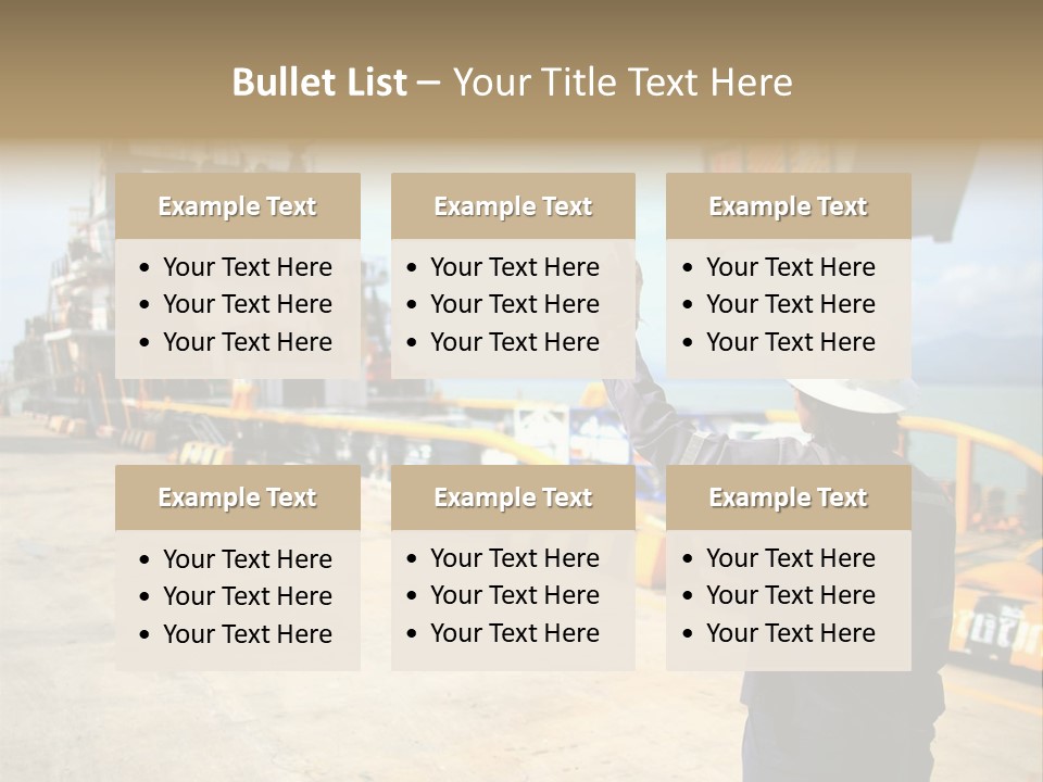 Hours Marine Scene PowerPoint Template